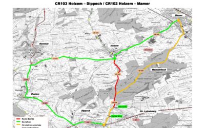 Réglementation temporaire de la circulation à l’occasion de travaux routiers entre Dippach/Holzem et Dippach/Mamer