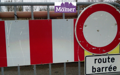 La route entre Mamer et Kehlen barrée