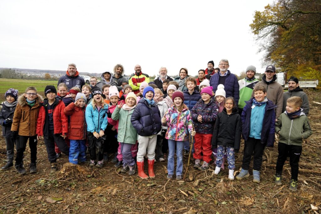 Pupils plant hedges for National Tree Day