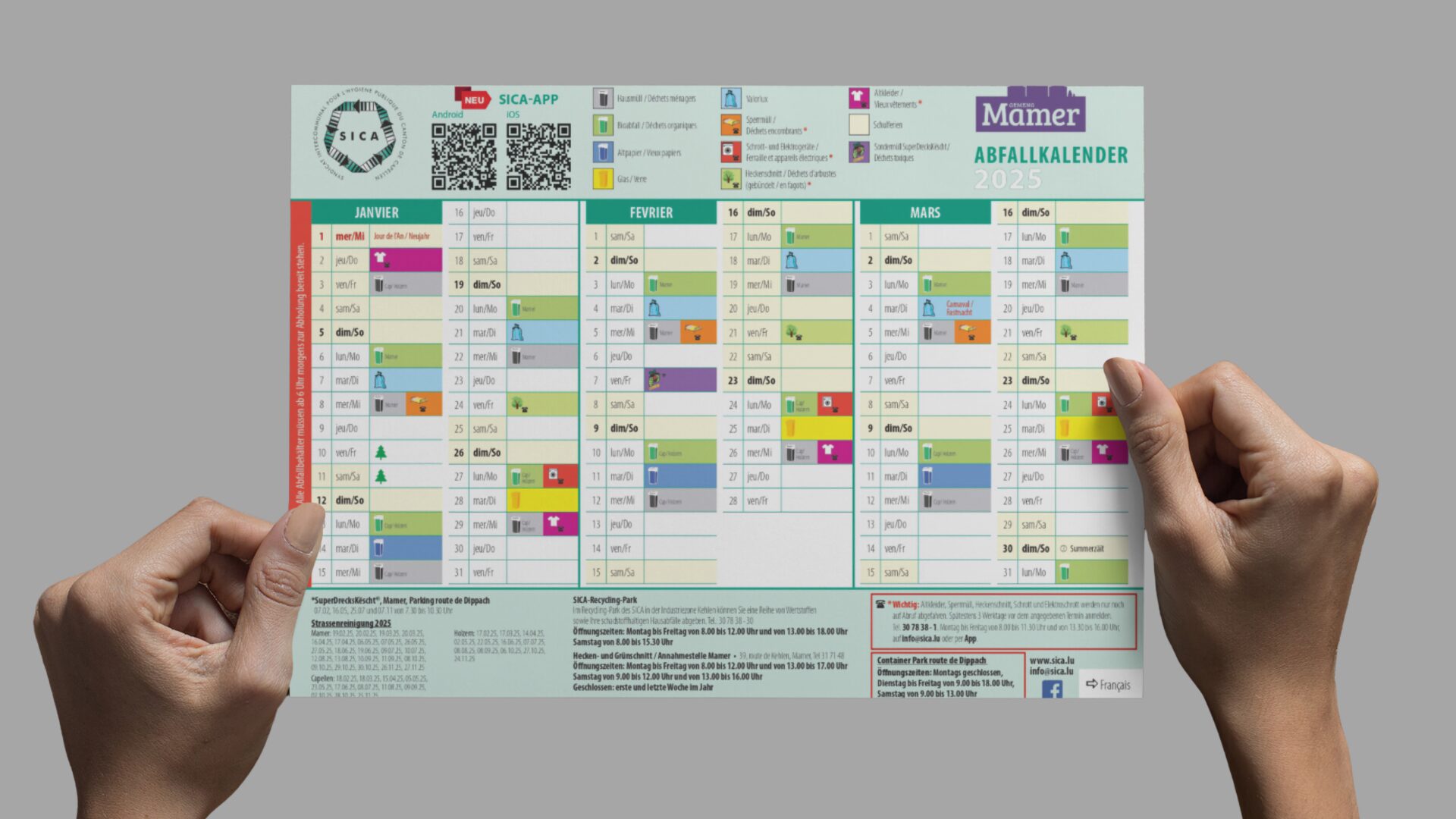 Le calendrier écologique 2025 du SICA disponible en ligne 