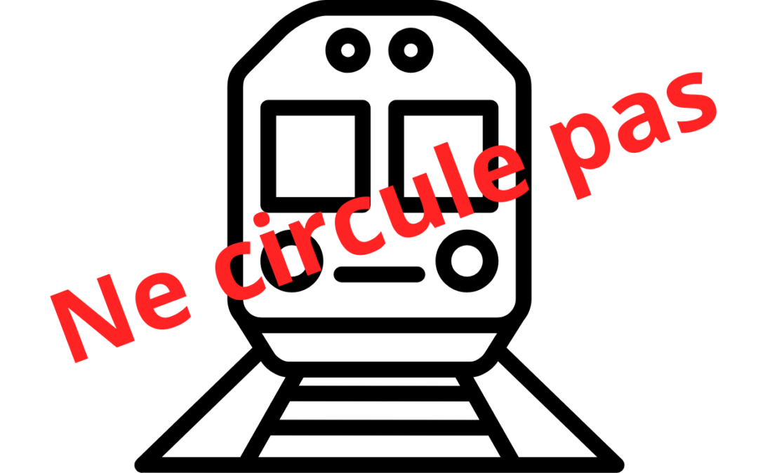 Trafic ferroviaire: horaire adapté à cause de travaux