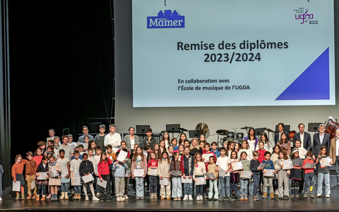 Remise de diplomes aux élèves de l’enseignement musical UGDA