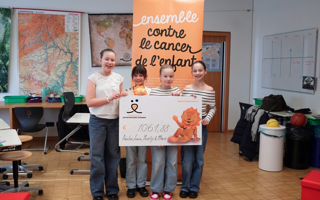 Beau geste de solidarité envers les enfants atteints d&rsquo;un cancer