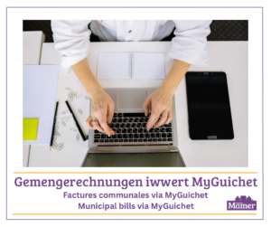 Consult your municipal bills on MyGuichet