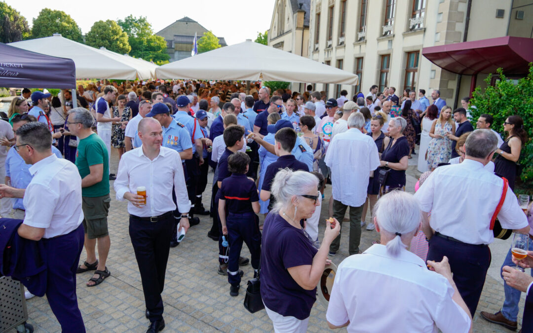Fête nationale: belle réception sur le parvis du Mamer Schlass