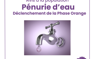 Water Shortage – Orange Phase Declared