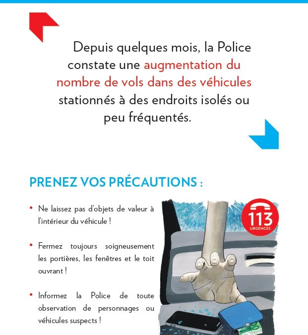 Prévention contre le vol dans les véhicules