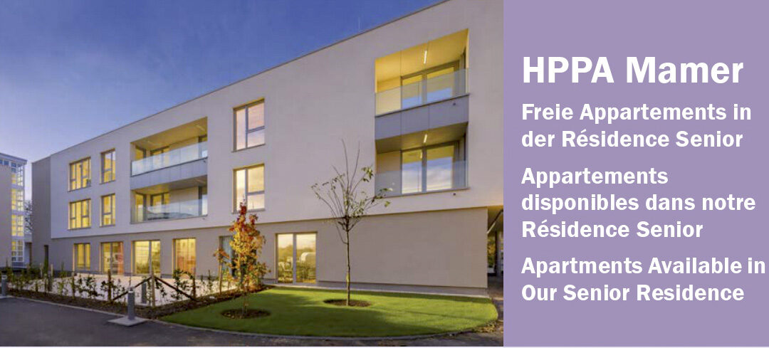 Apartments Available at the HPPA Mamer Senior Residence