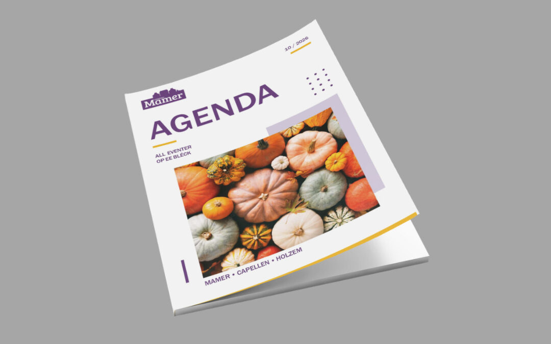 The first Agenda has just been published